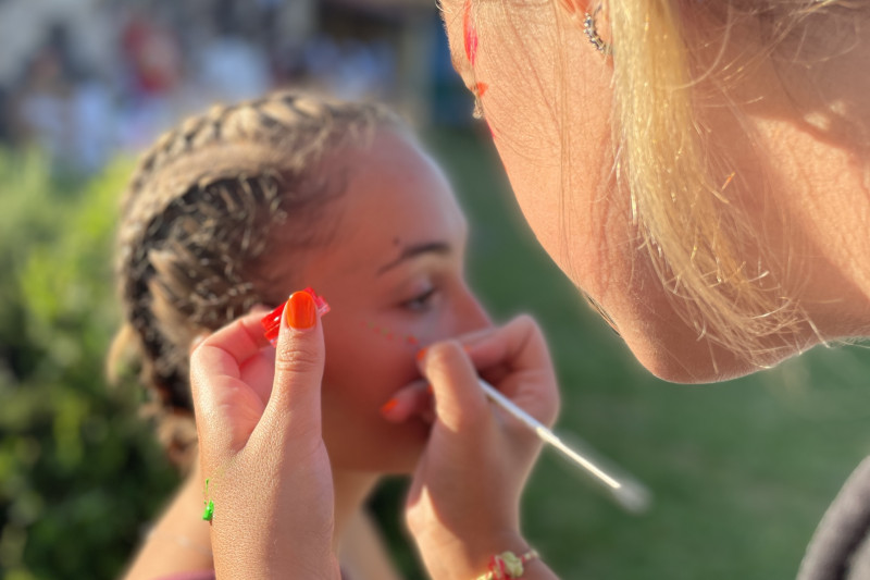 Pintura de caras Campamento Maypores 1